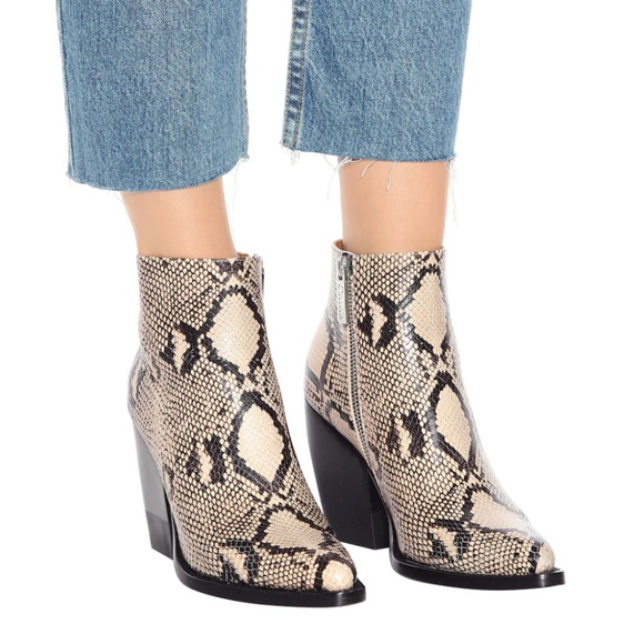 CHLOÉ Rylee embossed leather boots - Picture 4 of 4